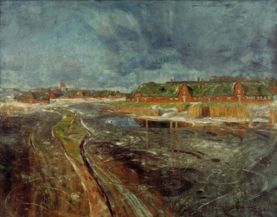 Invierno en Nordfriesland de Hans Peter Feddersen der Jüngere