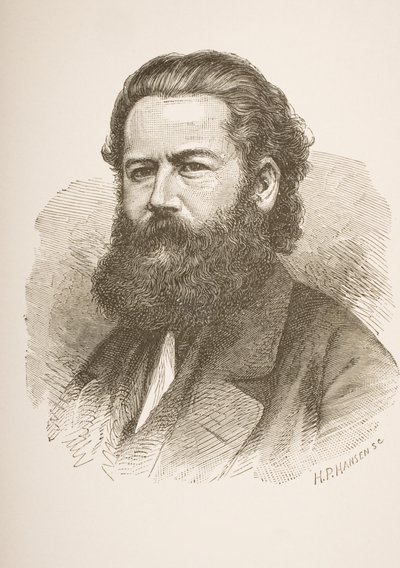 Henrik Ibsen (1828-1906) c.1858 de Hans Peter Hansen