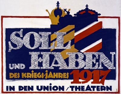 Anuncio de Soll und Haben des Kriegs-jahres 1917 de Hans Rudi Erdt