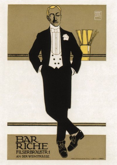 Bar Riche, 1907 de Hans Rudi Erdt