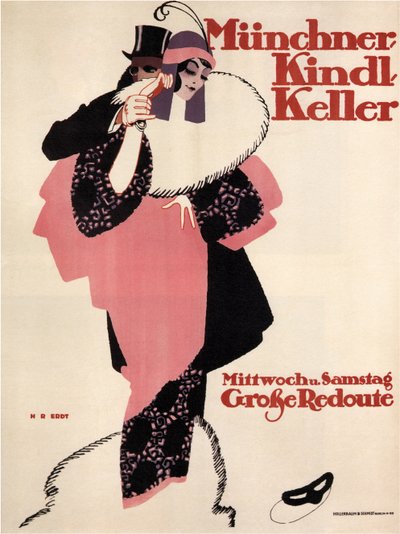 Munich Kindl Keller, 1913 de Hans Rudi Erdt