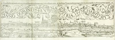 Vista de la ciudad de Viena en 1548, 1550 de Hans Rudolf Manuel Deutsch