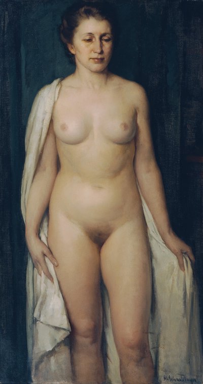 Desnudo femenino de pie de Hans Schachinger