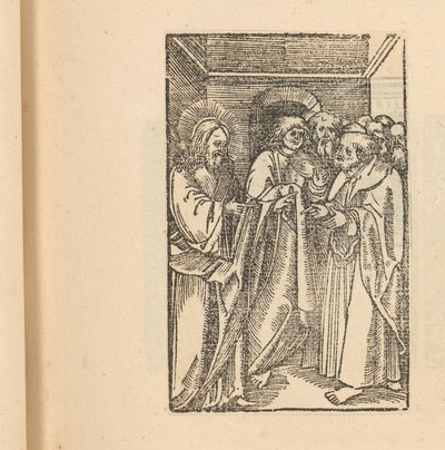 Cristo con un grupo de hombres de Hans Schäufelein (possibly)