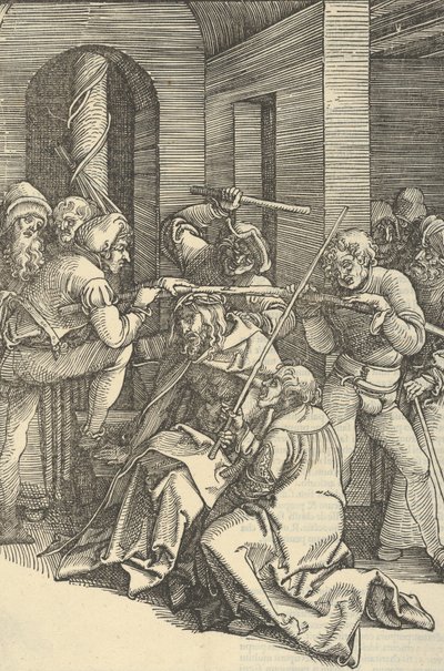 Cristo coronado de espinas, del Speculum passionis domini nostri Ihesu Christi, 1507 de Hans Schäufelein the Elder