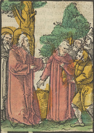 Cristo sanando al sordomudo, de Das Plenarium, 1517 de Hans Schäufelein the Elder