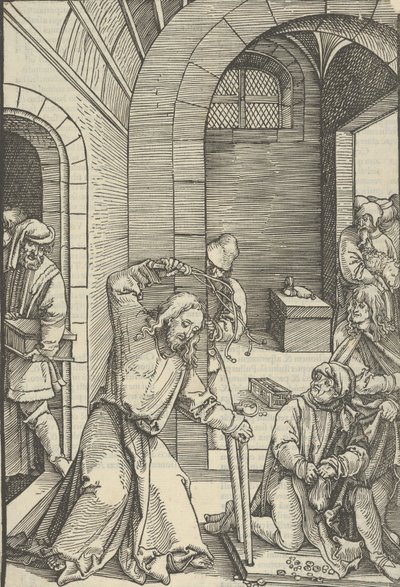 Cristo purificando el templo, de Speculum passionis domini nostri Ihesu Christi, 1507 de Hans Schäufelein the Elder