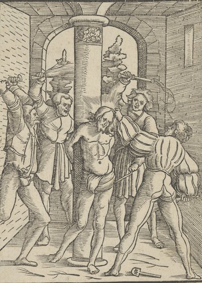 Cristo Azotado, de La Doctrina, Vida y Pasión de Jesucristo, 1537 de Hans Schäufelein the Elder