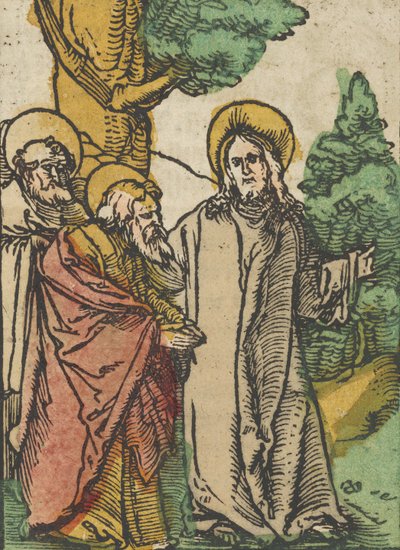 Cristo hablando con los discípulos, 5, de Das Plenarium, 1517 de Hans Schäufelein the Elder