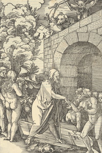 Cristo en el limbo, del Speculum passionis domini nostri Ihesu Christi de Hans Schäufelein the Elder