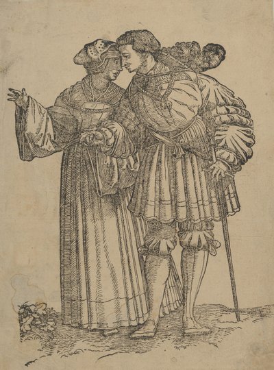 Pareja bailando IV, de Los bailarines de boda de Hans Schäufelein the Elder