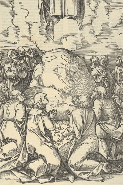 La Ascensión de Cristo, del Speculum passionis domini nostri Ihesu Christi, 1507 de Hans Schäufelein the Elder