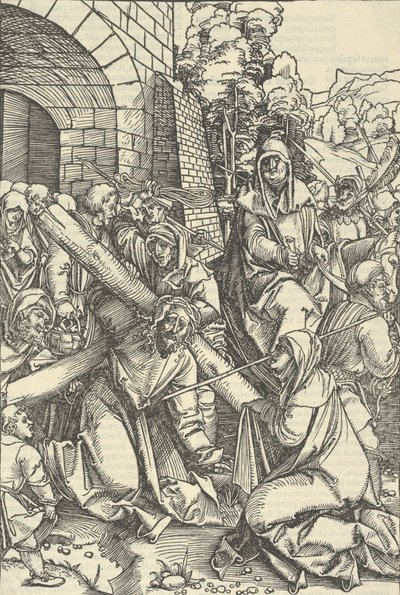 El porte de la cruz, de Speculum passionis domini nostri Ihesu Christi, 1507 de Hans Schäufelein the Elder
