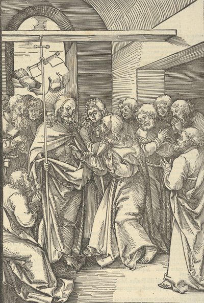 La incredulidad de Tomás, de Speculum passionis domini nostri Ihesu Christi, 1507 de Hans Schäufelein the Elder