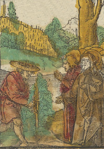 La parábola de los trabajadores en la viña, de Das Plenarium, 1517 de Hans Schäufelein the Elder