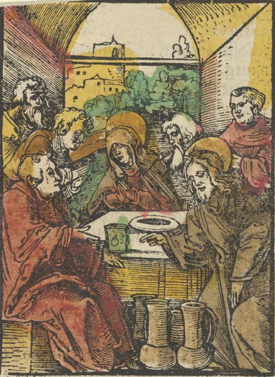Las bodas de Caná, de Das Plenarium, 1517 de Hans Schäufelein the Elder