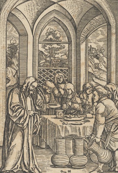 Las bodas de Caná, de La vida de Cristo de Hans Schäufelein the Elder
