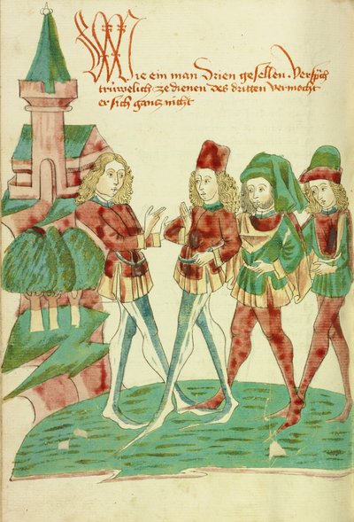 Un siervo ante tres señores de Hans Schilling