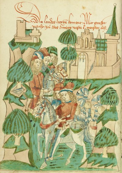 Rey Avenir con Nobles y Amos de Hans Schilling