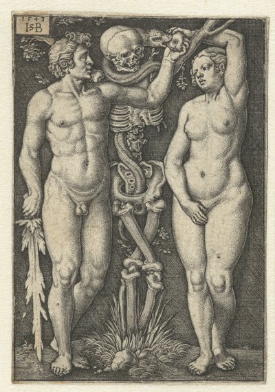 Adán y Eva y la muerte de Hans Sebald Beham