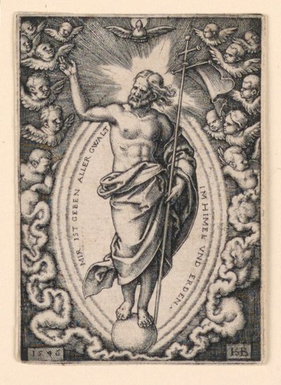 Cristo en el Globo de Hans Sebald Beham
