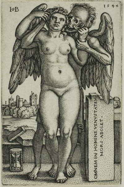 La muerte y la doncella de Hans Sebald Beham