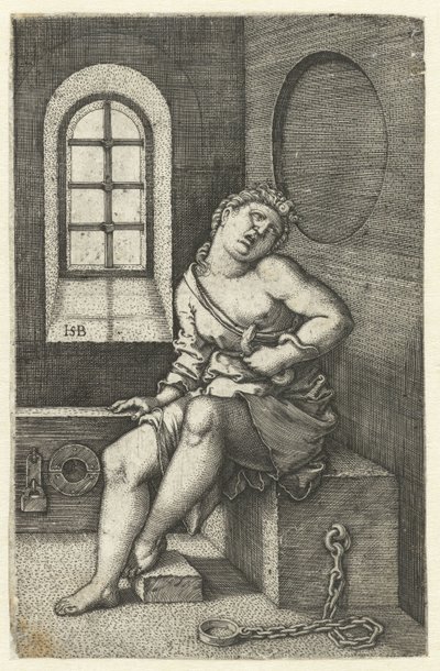 muerte de cleopatra de Hans Sebald Beham