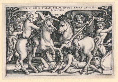 Hércules secuestrando a Iole de Hans Sebald Beham