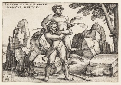 Hércules y Anteo de Hans Sebald Beham