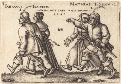 Enero y febrero de Hans Sebald Beham