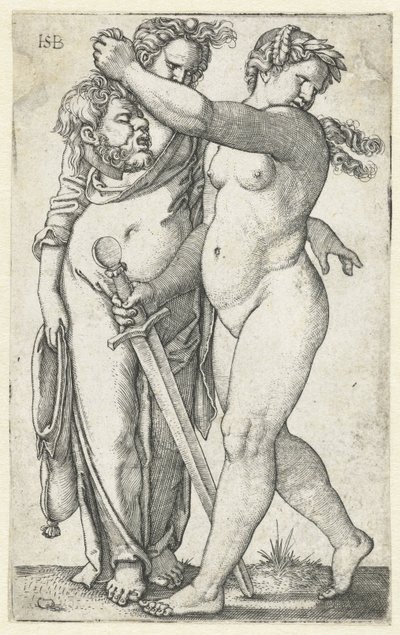 Judit con cabeza de Holofernes y sierva de Hans Sebald Beham