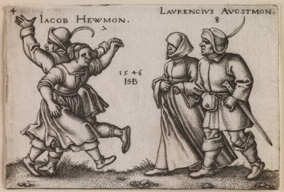 "Julio y agosto" de la serie "La fiesta de los campesinos o Los doce meses" de Hans Sebald Beham