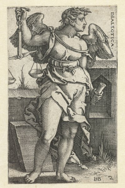 Lógica (Dialéctica) (título en objeto) Seven Liberal Arts (título de la serie) de Hans Sebald Beham