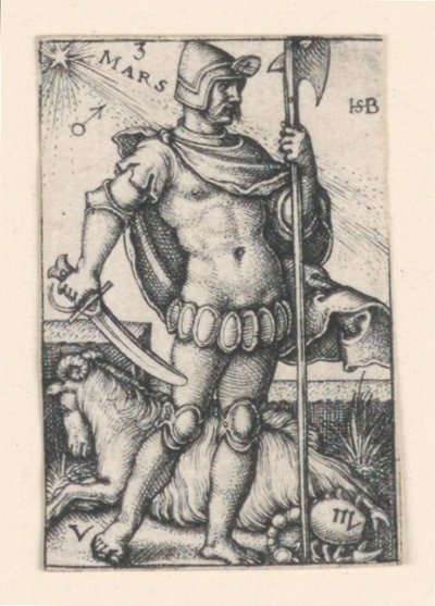 Marte, de Los Siete Planetas de Hans Sebald Beham