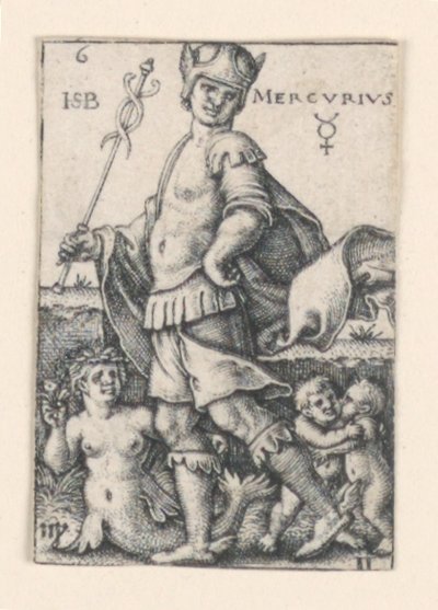 Mercurio, de Los Siete Planetas de Hans Sebald Beham