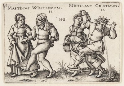 Noviembre y Diciembre de Hans Sebald Beham