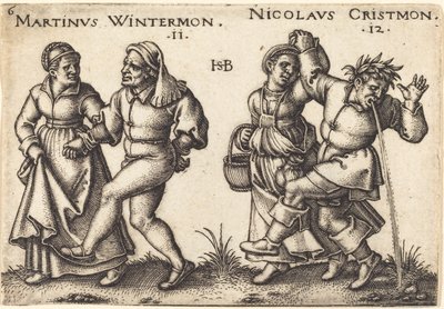 Noviembre y diciembre de Hans Sebald Beham