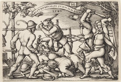 Pelea de campesinos de Hans Sebald Beham