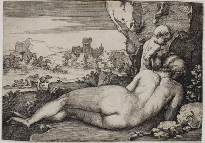 Penitencia de San Juan Crisóstomo de Hans Sebald Beham