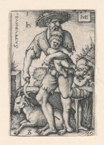Saturno, de Los Siete Planetas de Hans Sebald Beham