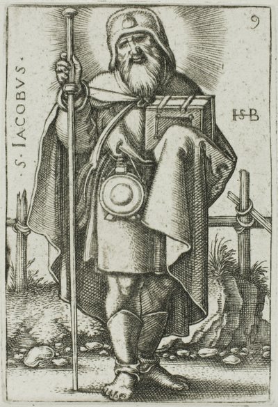 San Santiago el Mayor, lámina 9 de Los Doce Apóstoles de Hans Sebald Beham