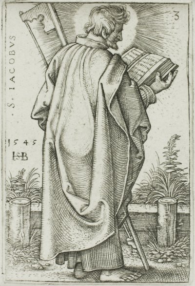 San Jaime Menor, placa 3 de Los Doce Apóstoles de Hans Sebald Beham