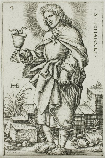San Juan, lámina 4 de Los Doce Apóstoles de Hans Sebald Beham