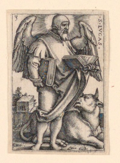San Lucas, de Los Cuatro Evangelistas de Hans Sebald Beham