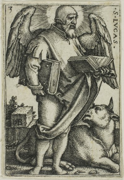 San Lucas, de Los cuatro evangelistas de Hans Sebald Beham