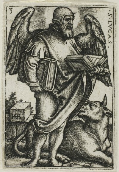 San Lucas, de Los cuatro evangelistas de Hans Sebald Beham