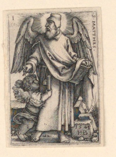 San Mateo, de Los Cuatro Evangelistas de Hans Sebald Beham