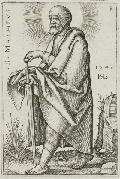San Mateo, lámina 8 de Los doce apóstoles de Hans Sebald Beham