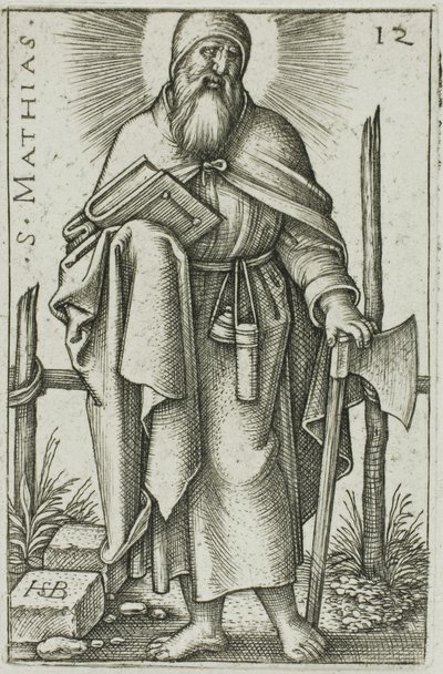 San Matías, lámina 12 de Los doce apóstoles de Hans Sebald Beham