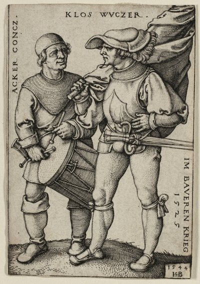 Abanderado y Tamborilero de Hans Sebald Beham